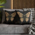 Crimson Grove Mystic Luna Moth Faux Suede Pillow Gothic Botanical Décor