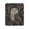 Woodland Christmas Owl Fleece Sherpa Blanket – Gothic Winter Nature Throw
