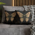 Crimson Grove Mystic Luna Moth Faux Suede Pillow Gothic Botanical Décor