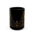 Gothic Skull Mug, Black Lavender Parlor Ceramic Coffee Mug