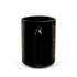 Gothic Skull Mug, Black Lavender Parlor Ceramic Coffee Mug