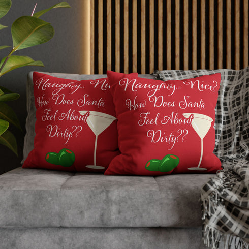 Spun Polyester Square Pillowcase