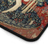 Medieval Tapestry Lady with Lion and Unicorn Desk Mat | Renaissance Art Mouse Pad