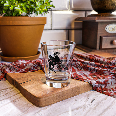 Headless Horseman Shot Glass | Retro Halloween 1.5 oz