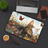 Charming Sleeping Kitten Desk Mat Fully Customizable, Anti-Slip, Neoprene Office and Home Decor in 3 Sizes