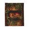 Sleeping Dragon Bookshelf Blanket – Cosy Velveteen Fleece Fantasy Throw