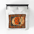 Vintage Black Cat Halloween Blanket | Jack O’ Lantern Pumpkin Fleece Throw