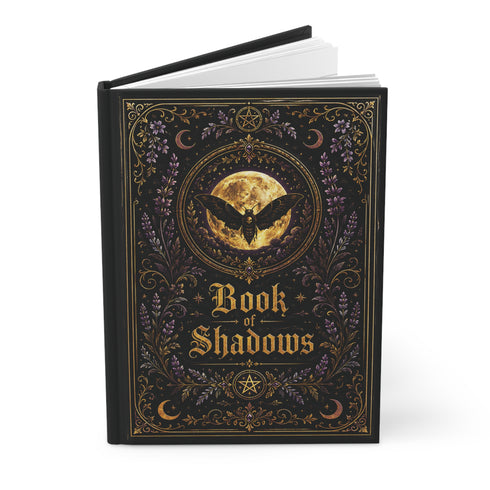 Gothic Book of Shadows Journal – Moon Moth Hardcover Notebook
