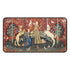Medieval Tapestry Lady with Lion and Unicorn Desk Mat | Renaissance Art Mouse Pad