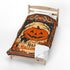 Vintage Black Cat Halloween Blanket | Jack O’ Lantern Pumpkin Fleece Throw