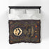 Victorian Halloween Velveteen Blanket | Gothic Moon & Bats Throw