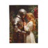 Knight and Maiden Romance Velveteen Plush Blanket | Romantic Medieval Painting
