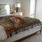 Sleeping Dragon Woven Blanket Cotton Jacquard Tapestry, Fantasy Home Decor, Cozy Reading Nook Book Lover Gift