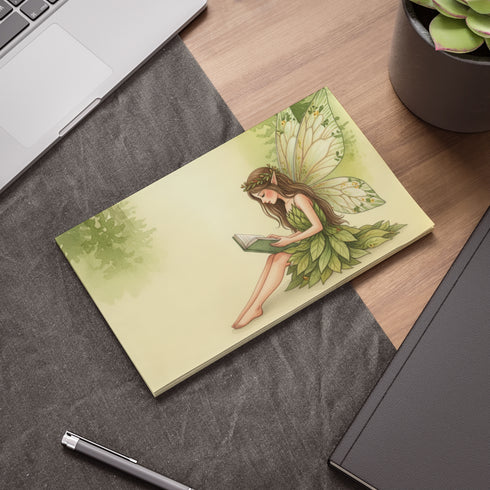 Fairy-Themed Note Pads, Enchanted Forest Sticky Notes, Cute Writing Pads for Kids, Gift for Nature Lovers, Magical Office Supplies