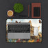 Charming Sleeping Kitten Desk Mat Fully Customizable, Anti-Slip, Neoprene Office and Home Decor in 3 Sizes