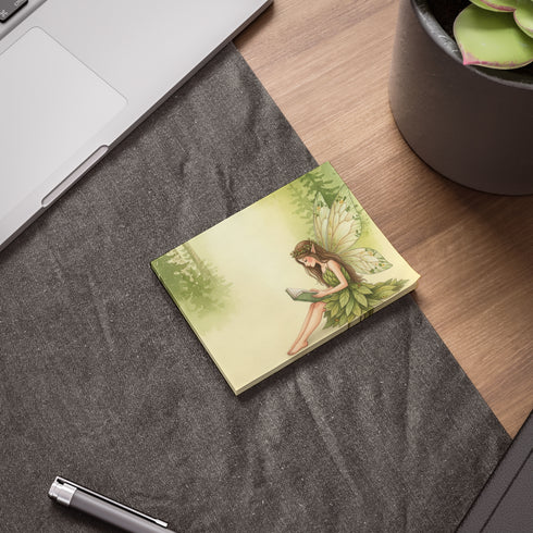 Fairy-Themed Note Pads, Enchanted Forest Sticky Notes, Cute Writing Pads for Kids, Gift for Nature Lovers, Magical Office Supplies