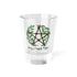Personalised Pentagram & Oak Leaves Shot Glass | Forest Witch