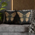 Crimson Grove Mystic Luna Moth Faux Suede Pillow Gothic Botanical Décor
