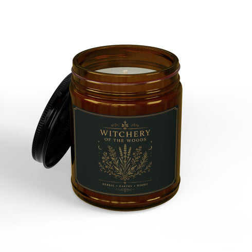 Scented Soy Candles with Black Lid, (4 and 9oz)