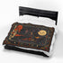 Vintage Witch Halloween Blanket | Cauldron, Black Cat & Pumpkin Throw