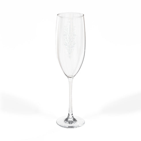 Witchy Herbal Engraved Champagne Glass | Botanical Prosecco Flute