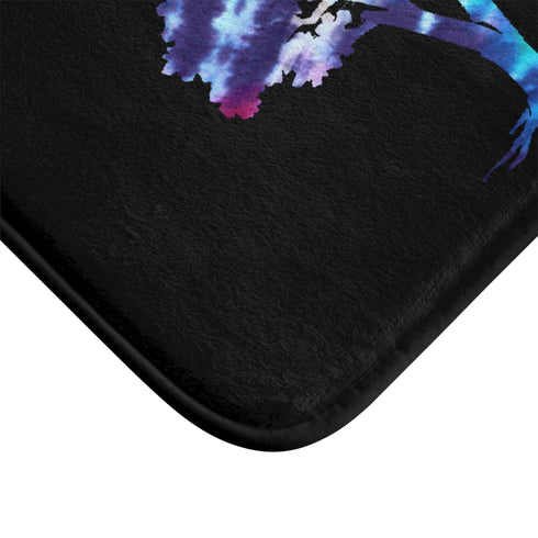 Psychedelic Tie Dyed Tree Bath Mat