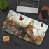 Charming Sleeping Kitten Desk Mat Fully Customizable, Anti-Slip, Neoprene Office and Home Decor in 3 Sizes