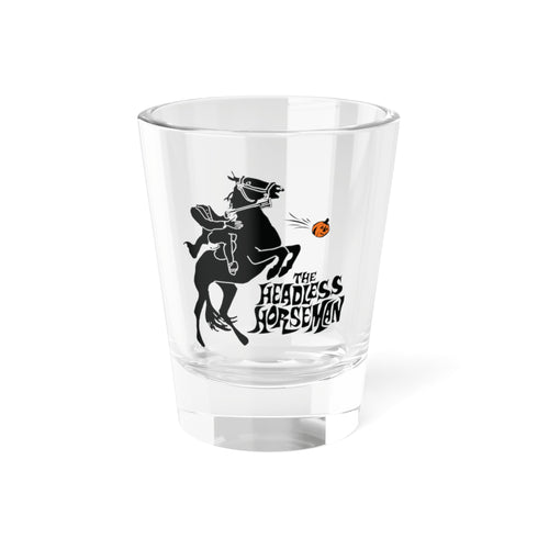 Headless Horseman Shot Glass | Retro Halloween 1.5 oz