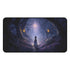 Enchanted Forest Path Desk Mat | Mystical Girl, Lanterns, Twilight