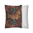 Vintage Faux Suede Woodland Hare Floral Rabbit Throw Cushion Case