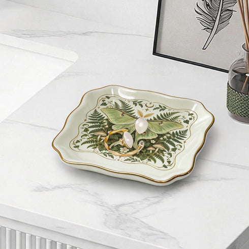Luna Moth Botanical Trinket & Soap Dish