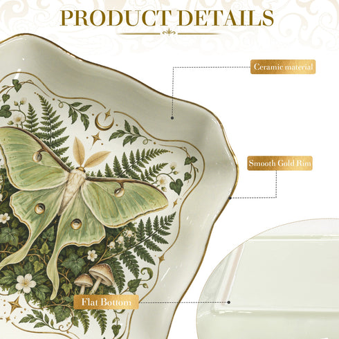 Luna Moth Botanical Trinket & Soap Dish