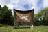 Medieval Hare Woven Blanket | Illuminated Manuscript Rabbit Cotton Throw