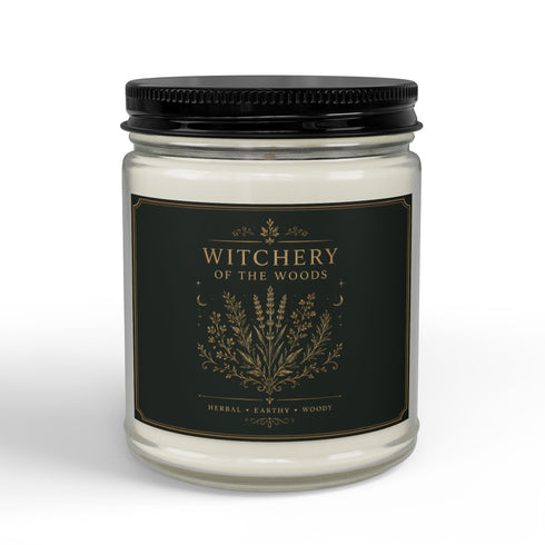 Scented Soy Candles with Black Lid, (4 and 9oz)