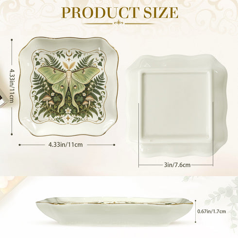 Luna Moth Botanical Trinket & Soap Dish