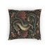 Woven Dragon Tapestry Pillow with Insert, Medieval Fantasy Cushion William Morris Renaissance Style Gothic Fantasy Sofa Decor