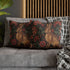 Vintage Faux Suede Woodland Hare Floral Rabbit Throw Cushion Case