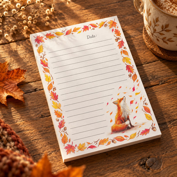 Autumn Fox Post-it® Notes | Woodland Cottagecore Memo Pad