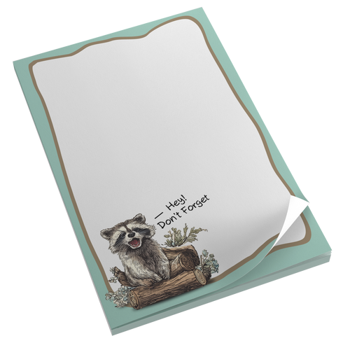 Baby Raccoon Memo Pad