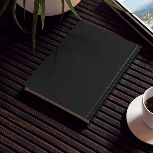 Back of the notebook that is all black
