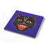 Black Cat Face Halloween Coaster Set