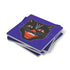 Black Cat Face Halloween Coaster Set