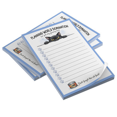 Black Cat World Domination Grocery List 3M Post-it® Notes