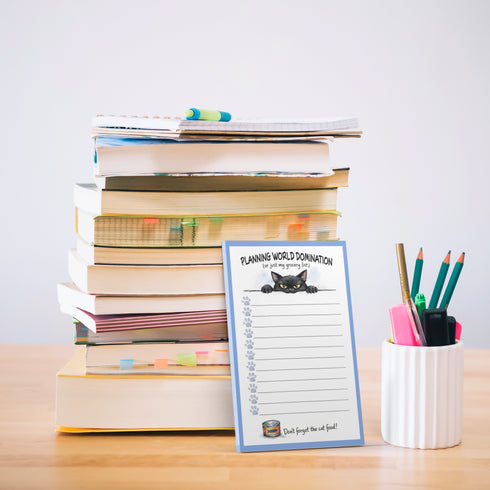 Black Cat World Domination Grocery List 3M Post-it® Notes