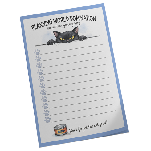 Black Cat World Domination Grocery List 3M Post-it® Notes