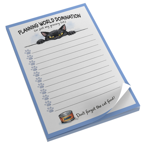 Black Cat World Domination Grocery List 3M Post-it® Notes