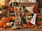 Vintage Halloween Patchwork Blanket | Dark Cottagecore Velveteen Fleece Throw