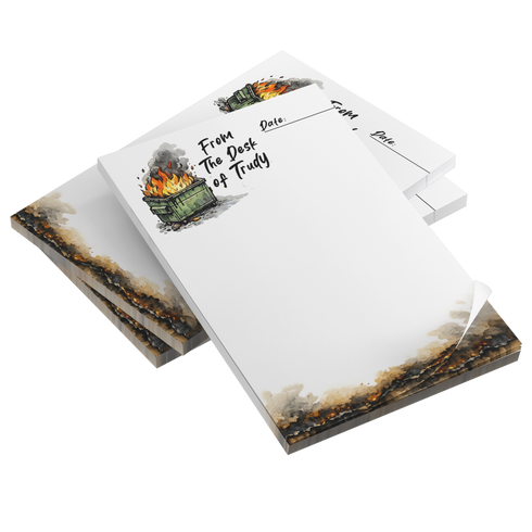 Dumpster Fire Memo Pad