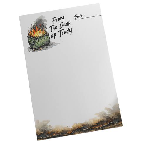 Dumpster Fire Memo Pad