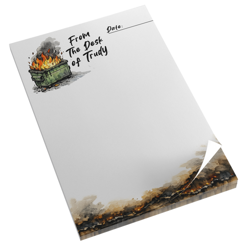 Dumpster Fire Memo Pad